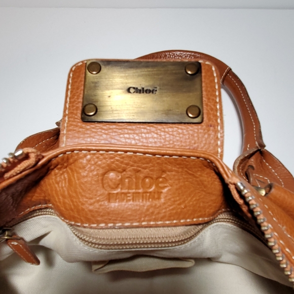 CHLOE Brown Leather Satchel Bag - Picture 8 of 8